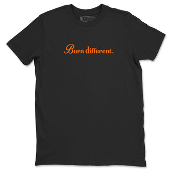 Born Different sneaker match t-shirt styled to complete your fit with the Air Jordan 3 Starfish sneakers, shown in Black 2.