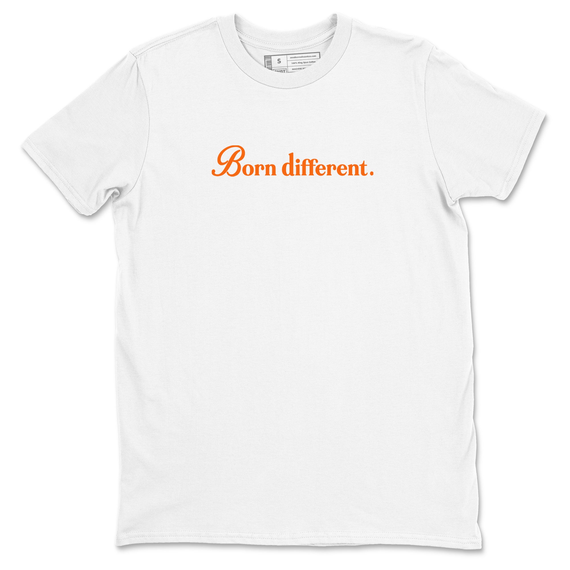 Born Different sneaker match t-shirt styled to complete your fit with the Air Jordan 3 Starfish sneakers, shown in White 2.