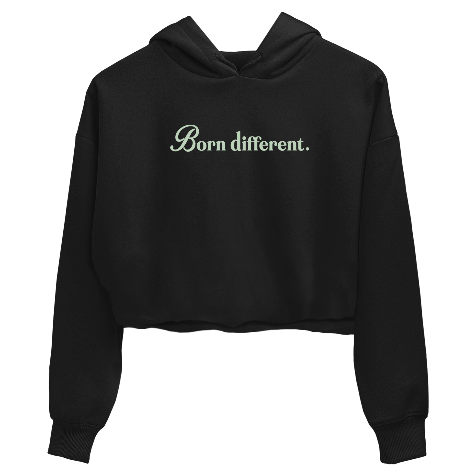 4s seafoam t-shirts to match jordans Born Different sneaker match tees Air Jordan 4 Abundance graphic tee for sneakerheads SNRT Sneaker Tees unisex cotton Black 2 crop tee