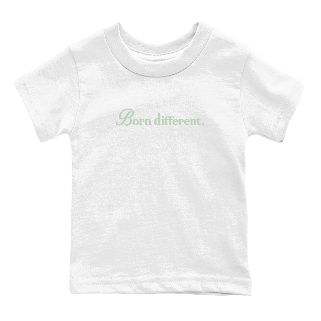 4s seafoam t-shirts to match jordans Born Different sneaker match tees Air Jordan 4 Abundance graphic tee for sneakerheads SNRT Sneaker Tees Youth Baby White 2 tee