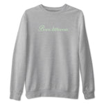 4s seafoam t-shirts to match jordans Born Different sneaker match tees Air Jordan 4 Abundance graphic tee for sneakerheads SNRT Sneaker Tees unisex cotton Heather Grey 2 shirts