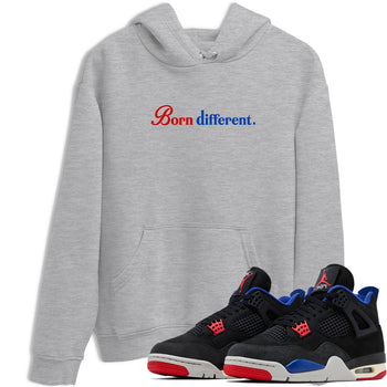 Sneaker match tees – Sneaker Tees To Match Jordan 4 Retro Rare Air Shoes – Born Different Tee Heather Grey 1