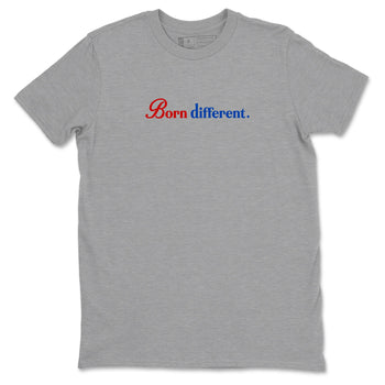 Sneaker match tees – Sneaker Tees To Match Jordan 4 Retro Rare Air Shoes – Born Different Tee Heather Grey 2