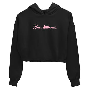 Sneaker Threads – Sneaker Threads To Match Air Jordan 5 35th Anniversary Shoes – Born Different Crop T-Shirt Black 2
