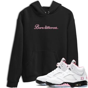 Sneaker Threads – Sneaker Threads To Match Air Jordan 5 35th Anniversary Shoes – Born Different Tee Black 1