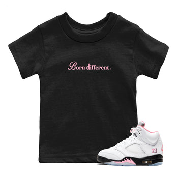 Sneaker Threads – Sneaker Threads To Match Air Jordan 5 35th Anniversary Shoes – Born Different Kids T-Shirt Black 1