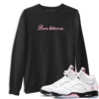 Sneaker Threads – Sneaker Threads To Match Air Jordan 5 35th Anniversary Shoes – Born Different Tee Black 1