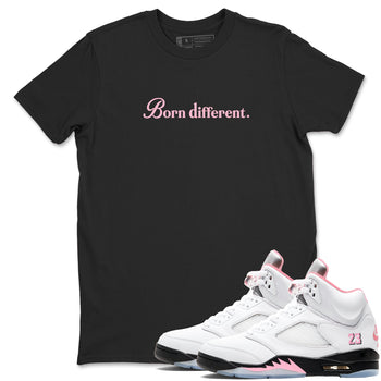 Sneaker Threads – Sneaker Threads To Match Air Jordan 5 35th Anniversary Shoes – Born Different Tee Black 1