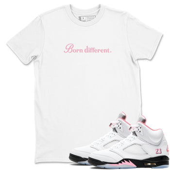 Sneaker Threads – Sneaker Threads To Match Air Jordan 5 35th Anniversary Shoes – Born Different Tee White 1
