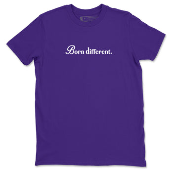 Sneaker Threads – Sneaker Tees To Match Nike KB 9 Hyper Grape – Born Different Graphic Tee Purple 2. Perfect for Jordan releases 2025 colorways. Perfect for purple basketball sneaker releases and legacy-inspired colorways for 2025 hoopers.