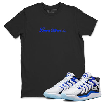 Sneaker Threads – Sneaker Tees To Match Nike KD 17 Penny – Born Different Graphic Tee Black 1. Perfect for Jordan releases 2025 colorways. Perfect for Kevin Durant basketball sneaker releases and retro Penny-inspired 2025 colorways.
