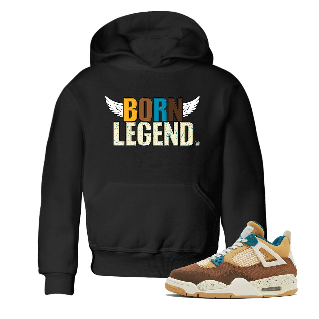 Born Legend Kids Tops - Air Jordan 4 Cacao Wow - SNRT Sneaker Tee