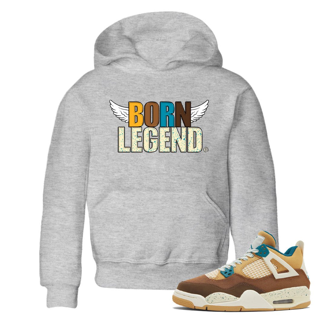 Born Legend Kids Tops - Air Jordan 4 Cacao Wow - SNRT Sneaker Tee