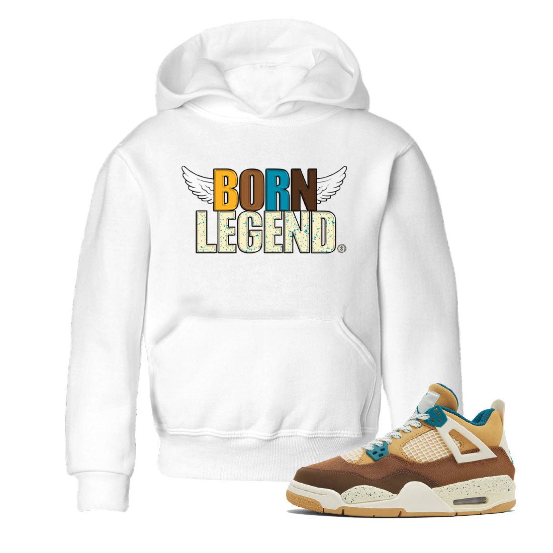 Born Legend Kids Tops - Air Jordan 4 Cacao Wow - SNRT Sneaker Tee
