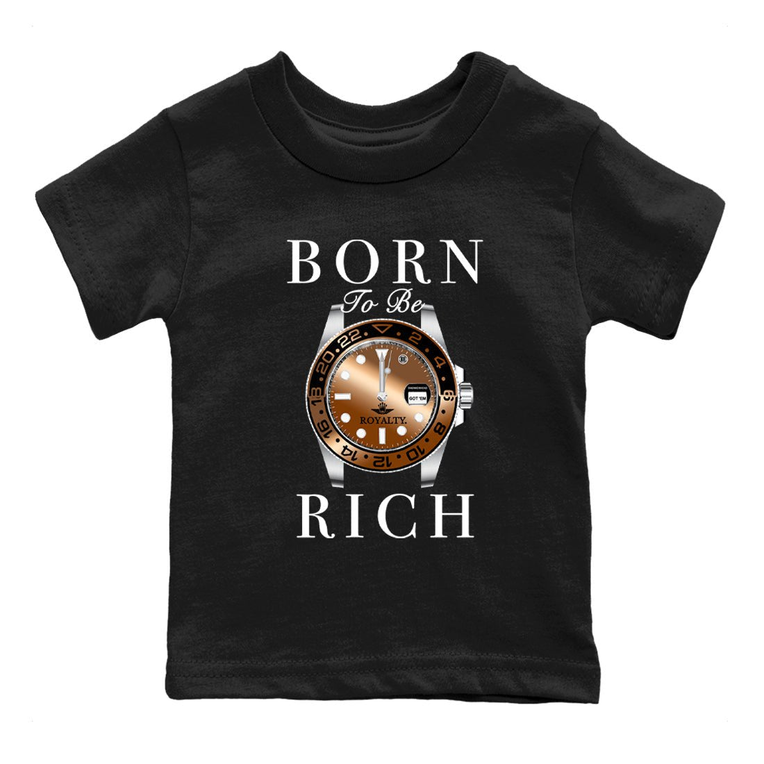 Foams One Metallic Copper shirts to match jordans Born To Be Rich sneaker match tees Air Foamposite One Metallic Copper match shoes to clothes SNRT Sneaker Tees Youth Baby Black 2 tee