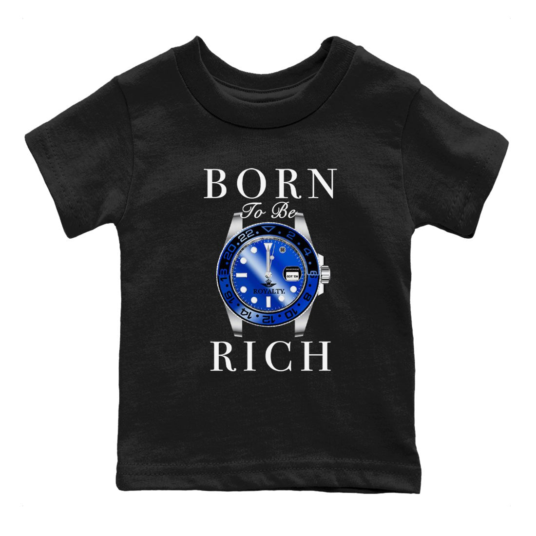 Foams One Royal shirts to match jordans Born To Be Rich sneaker match tees Air Foamposite One Royal match shoes to clothes SNRT Sneaker Tees Youth Baby Black 2 tee