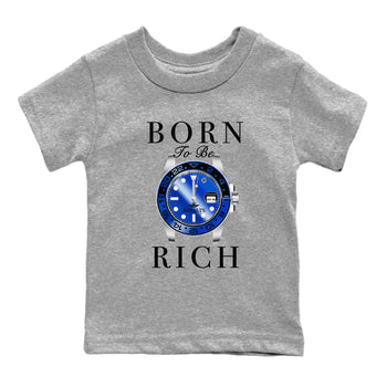 Foams One Royal shirts to match jordans Born To Be Rich sneaker match tees Air Foamposite One Royal match shoes to clothes SNRT Sneaker Tees Youth Baby Heather Grey 2 tee
