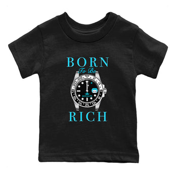 AJ9 Powder Blue shirt to match jordans Born To Be Rich sneaker tees Air Jordan 9 Retro Powder Blue SNRT sneaker release tees baby toddler Black 2 cotton Shirt
