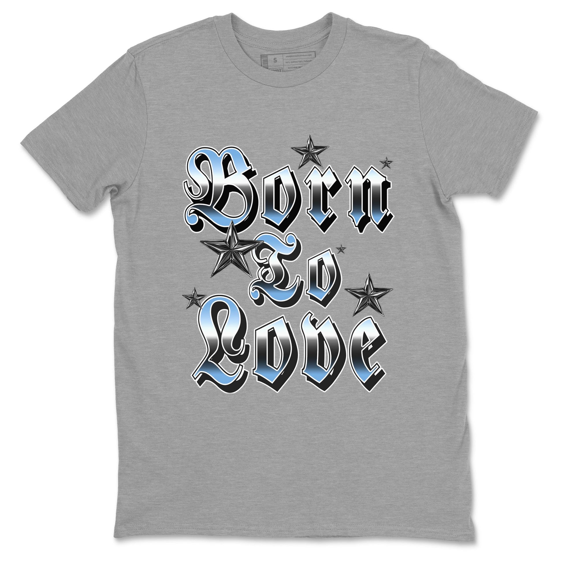 11s Legend Blue shirts to match jordans Born To Love best t shirts to wear with jordans AJ11 Retro Legend Blue match shoes to clothes SNRT Sneaker Tees unisex cotton Heather Grey 2 shirts