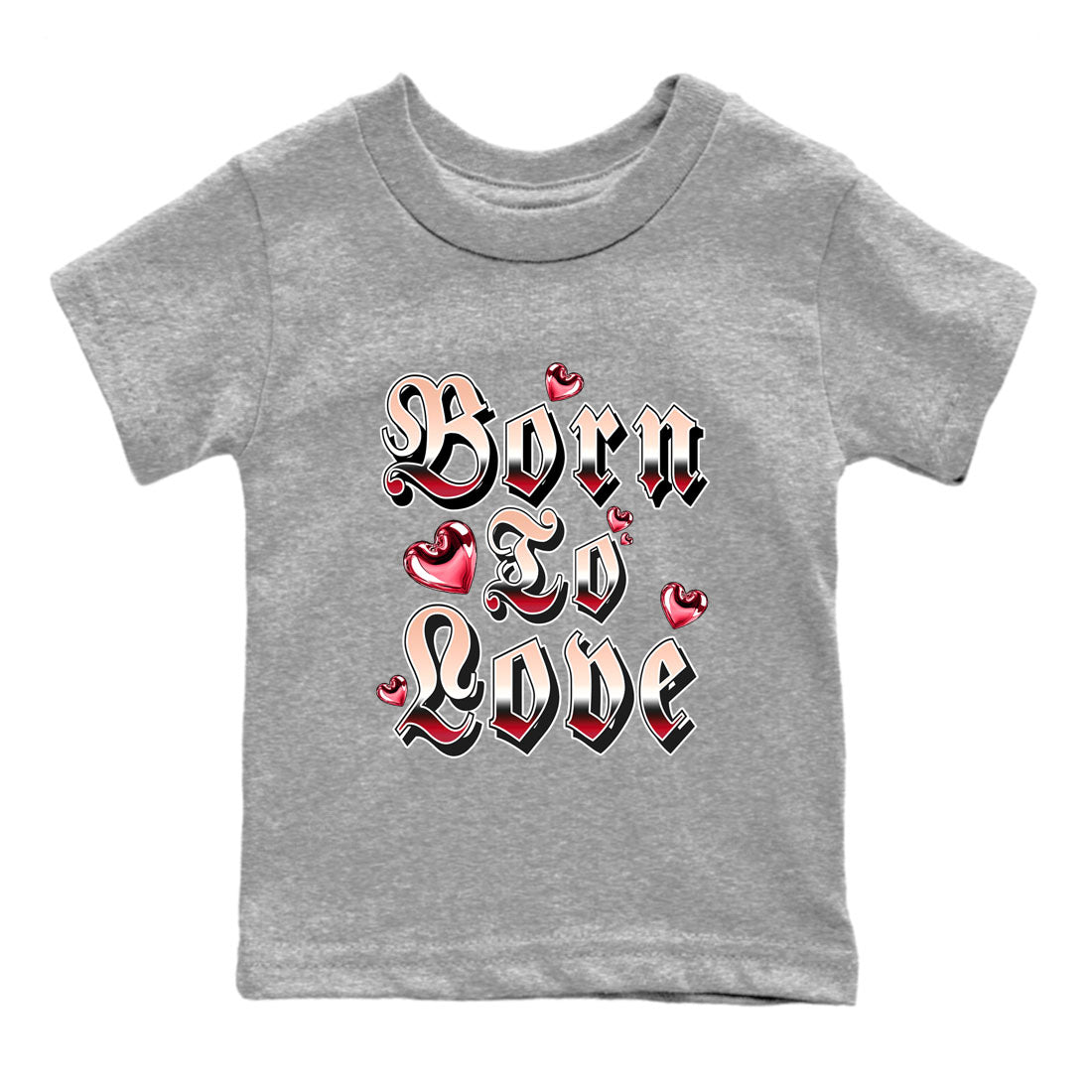 3s Valentines Day shirts to match jordans Born To Love best t shirts to wear with jordans Air Jordan 3 Valentines Day match shoes to clothes SNRT Sneaker Tees Youth Baby Heather Grey 2 tee