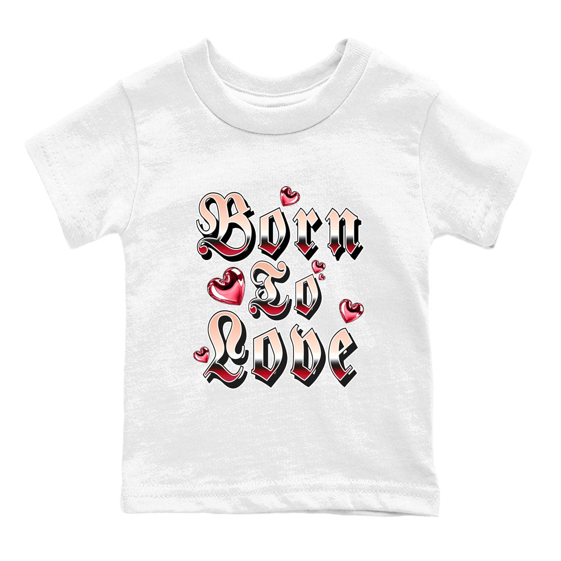 3s Valentines Day shirts to match jordans Born To Love best t shirts to wear with jordans Air Jordan 3 Valentines Day match shoes to clothes SNRT Sneaker Tees Youth Baby White 2 tee