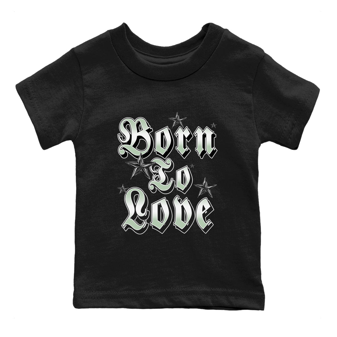 4s Abundance shirts to match jordans Born To Love sneaker match tees Air Jordan 4 Seafoam match shoes to clothes SNRT Sneaker Tees Youth Baby Black 2 tee