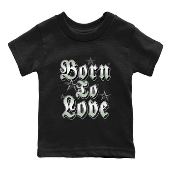 4s Abundance shirts to match jordans Born To Love sneaker match tees Air Jordan 4 Seafoam match shoes to clothes SNRT Sneaker Tees Youth Baby Black 2 tee