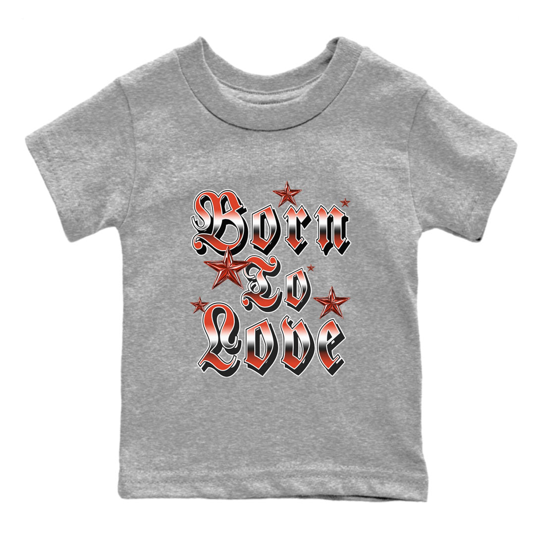 Nigel Sylvester x Air Jordan 4 Brick by Brick shirts to match jordans Born To Love sneaker match tees Air Jordan 4 Brick By Brick match shoes to clothes SNRT Sneaker Tees Youth Baby Heather Grey 2 tee
