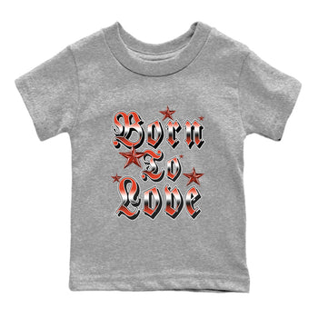 Nigel Sylvester x Air Jordan 4 Brick by Brick shirts to match jordans Born To Love sneaker match tees Air Jordan 4 Brick By Brick match shoes to clothes SNRT Sneaker Tees Youth Baby Heather Grey 2 tee
