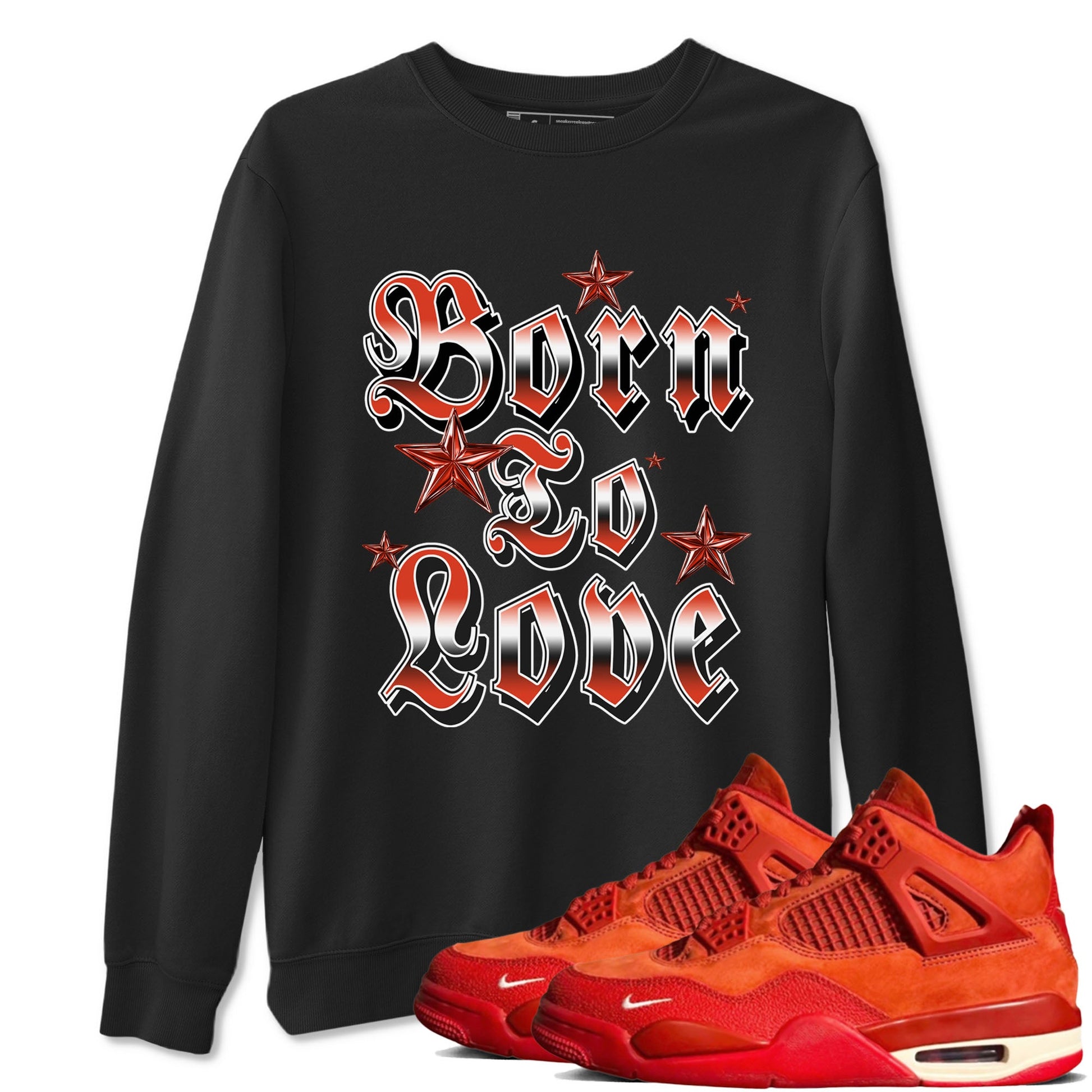 Nigel Sylvester x Air Jordan 4 Brick by Brick shirts to match jordans Born To Love sneaker match tees Air Jordan 4 Brick By Brick match shoes to clothes SNRT Sneaker Tees unisex cotton Black 1 shirts