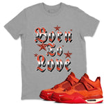 Nigel Sylvester x Air Jordan 4 Brick by Brick shirts to match jordans Born To Love sneaker match tees Air Jordan 4 Brick By Brick match shoes to clothes SNRT Sneaker Tees unisex cotton Heather Grey 1 shirts