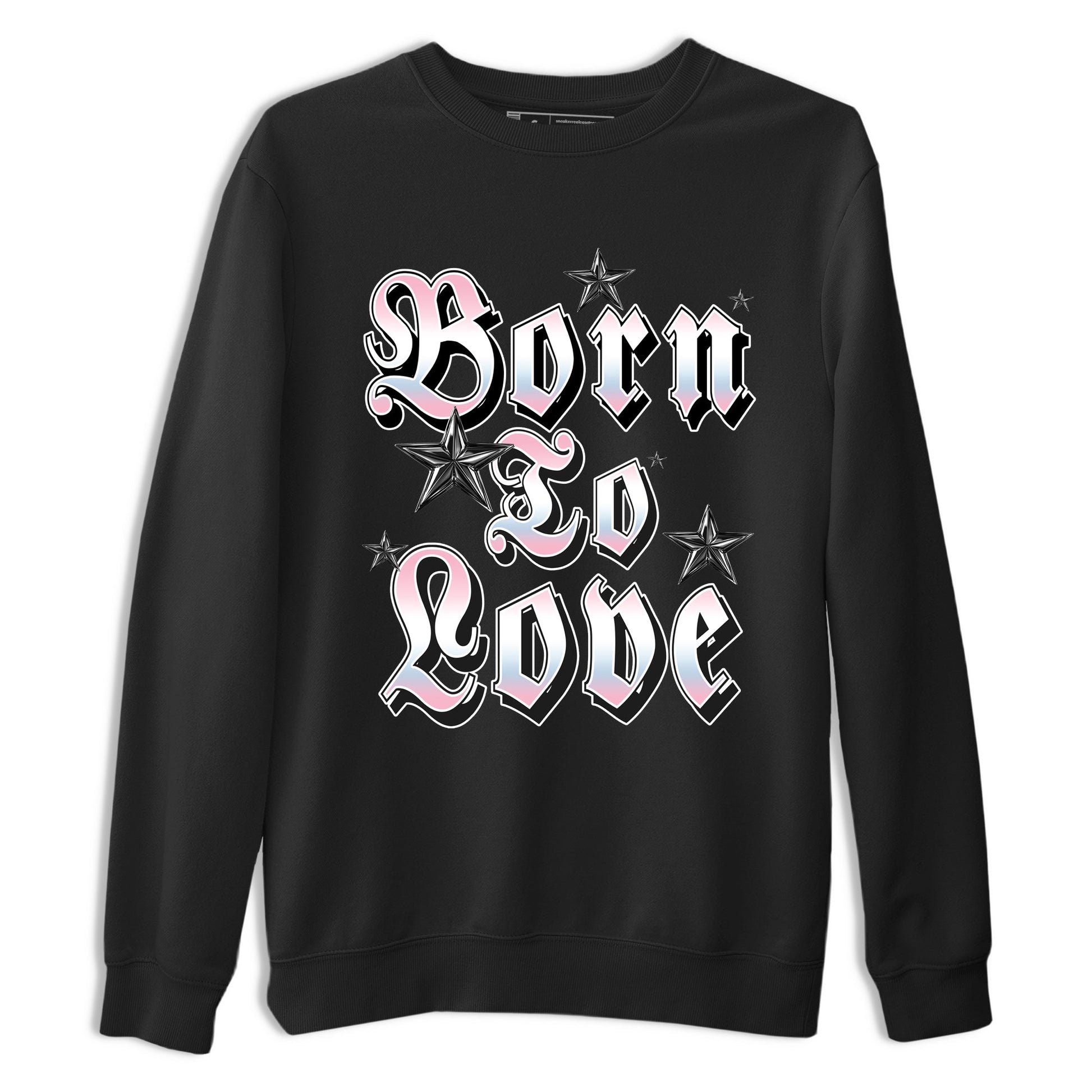 Sneaker match tees – Sneaker Tees To Match Air Jordan 5 Medium Soft Pink Shoes – Born To Love Tee Black 2