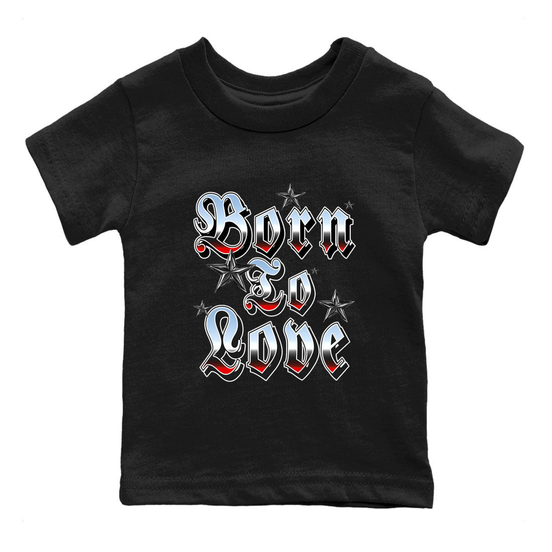AJ5 Reimagined shirts to match jordans Born To Love best t shirts to wear with jordans Air Jordan 5 Retro OG Reimagined match shoes to clothes SNRT Sneaker Tees Youth Baby Black 2 tee