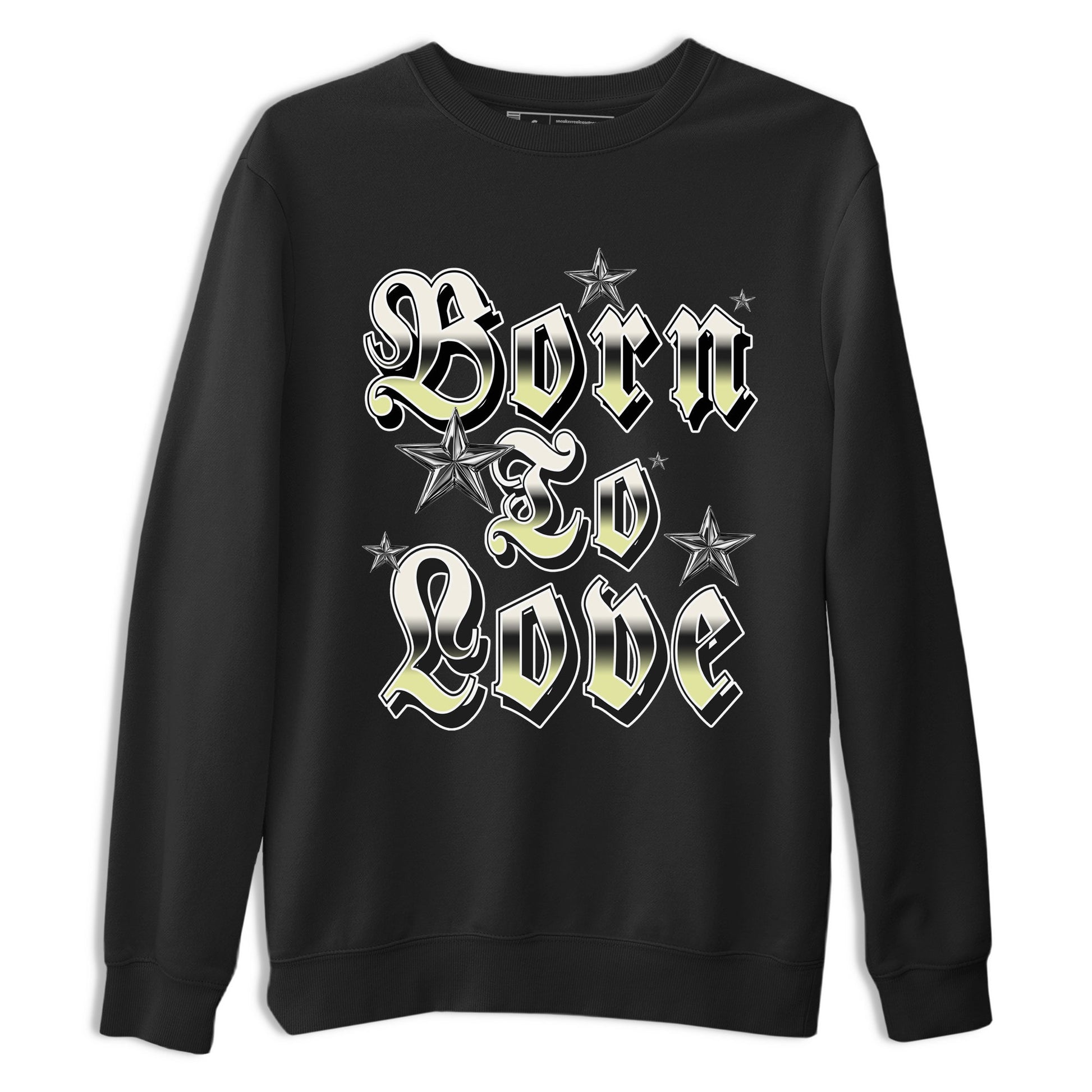 Sneaker match tees – Sneaker Tees To Match Air Jordan 5 Luminous Green Shoes – Born To Love Tee Black 2