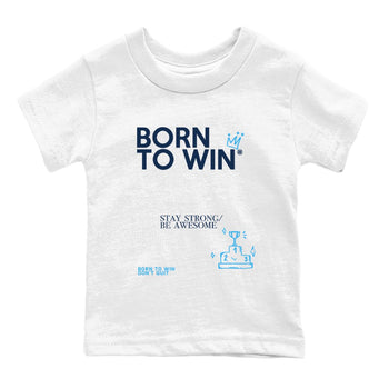 1s Obsidian shirts to match jordans Born To Win shirts to match Jordans AJ1 Retro Low OG Obsidian match shoes to clothes SNRT Sneaker Tees Youth Baby White 2 tee