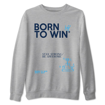 1s Obsidian shirts to match jordans Born To Win shirts to match Jordans AJ1 Retro Low OG Obsidian match shoes to clothes SNRT Sneaker Tees unisex cotton Heather Grey 2 shirts
