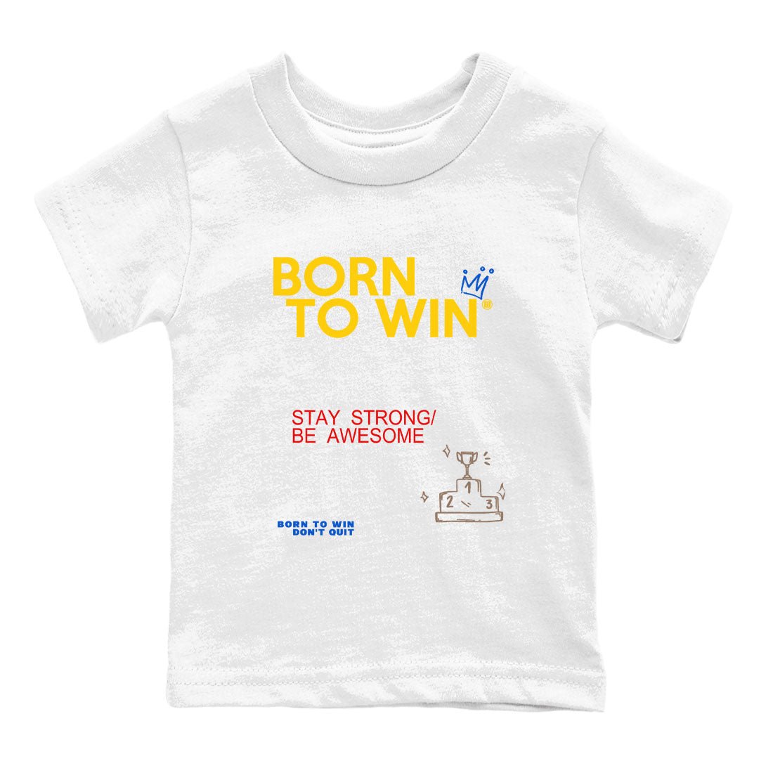 Air Jordan 1 Low Travis Scott Canary shirts to match jordans Born To Win sneaker match tees AJ1 Travis Scott Canary SNRT Sneaker release tees baby toddler White 2 cotton Shirt