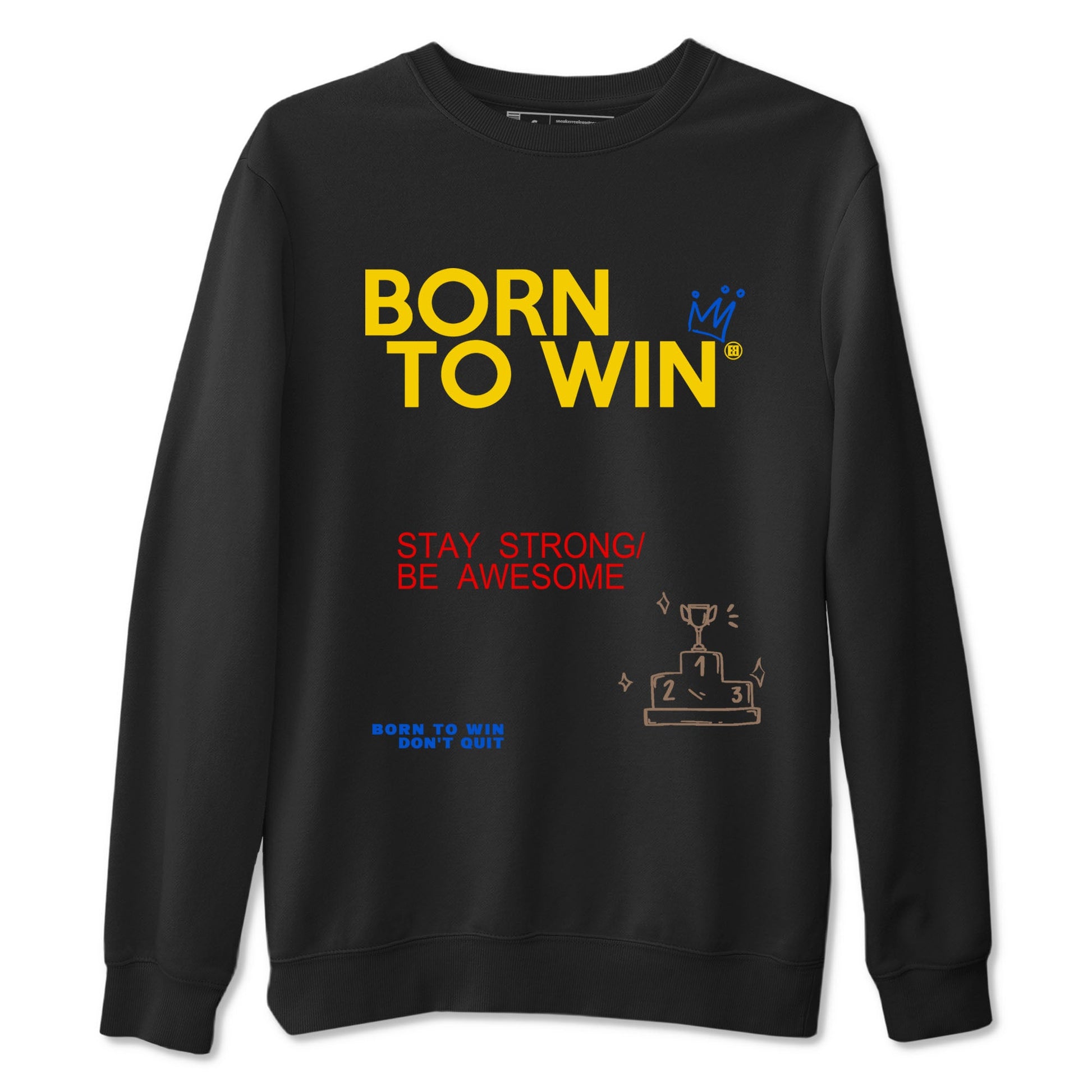 Air Jordan 1 Low Travis Scott Canary shirts to match jordans Born To Win sneaker match tees AJ1 Travis Scott Canary SNRT Sneaker Release Tees unisex cotton Black 2 crew neck shirt