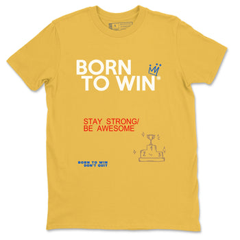 Air Jordan 1 Low Travis Scott Canary shirts to match jordans Born To Win sneaker match tees AJ1 Travis Scott Canary SNRT Sneaker Release Tees unisex cotton Daisy 2 crew neck shirt