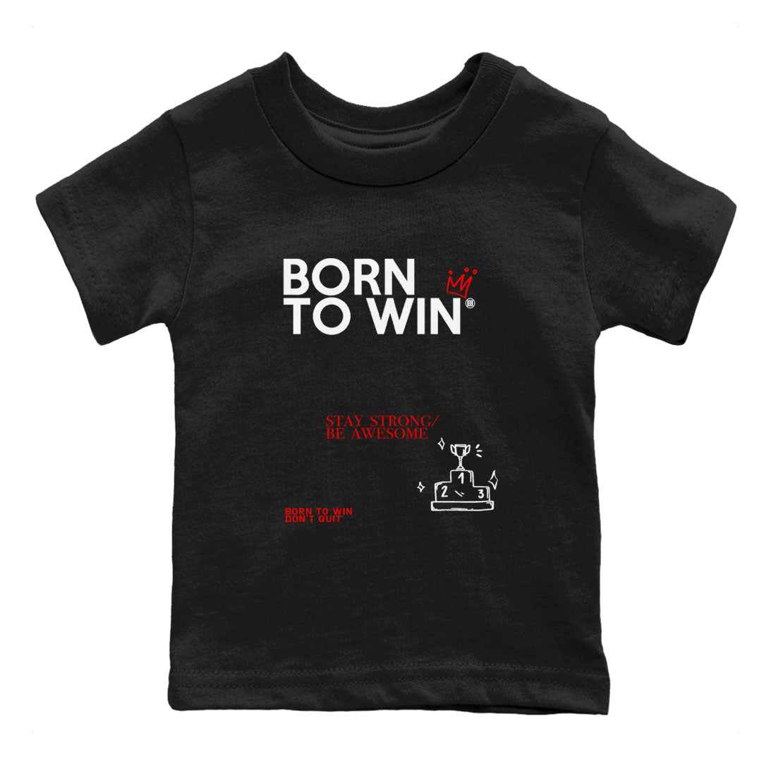 Air Jordan 12 Retro Taxi Flip shirts to match jordans Born To Win sneaker match tees 12s Red Taxi SNRT sneaker release tees baby toddler Black 2 cotton Shirt
