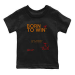 5s Archaeo Brown shirts to match jordans Born To Win sneaker match tees Air Jordan 5 Archaeo Brown SNRT Sneaker Release Tees Youth Baby Black 2 crew neck shirts