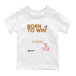 5s Archaeo Brown shirts to match jordans Born To Win sneaker match tees Air Jordan 5 Archaeo Brown SNRT Sneaker Release Tees Youth Baby White 2 crew neck shirts