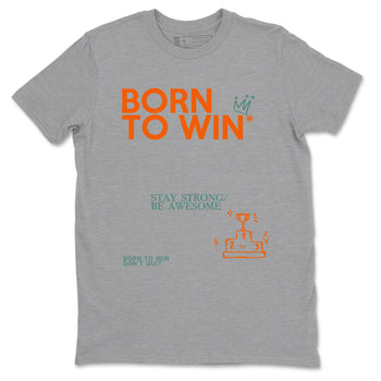 Dunk Low Ceramic shirts to match jordans Born To Win sneaker match tees Dunk Ceramic match shoes to clothes SNRT Sneaker Tees unisex cotton Heather Grey 2 shirts