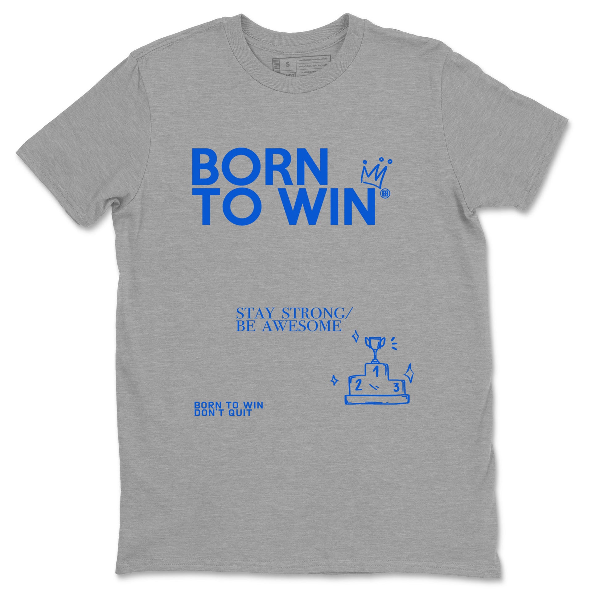 Yeezy Slide Azure shirts to match jordans Born To Win sneaker match tees Yeezy Slide Azure SNRT Sneaker Tees streetwear brand Heather Grey 2 unisex cotton tee