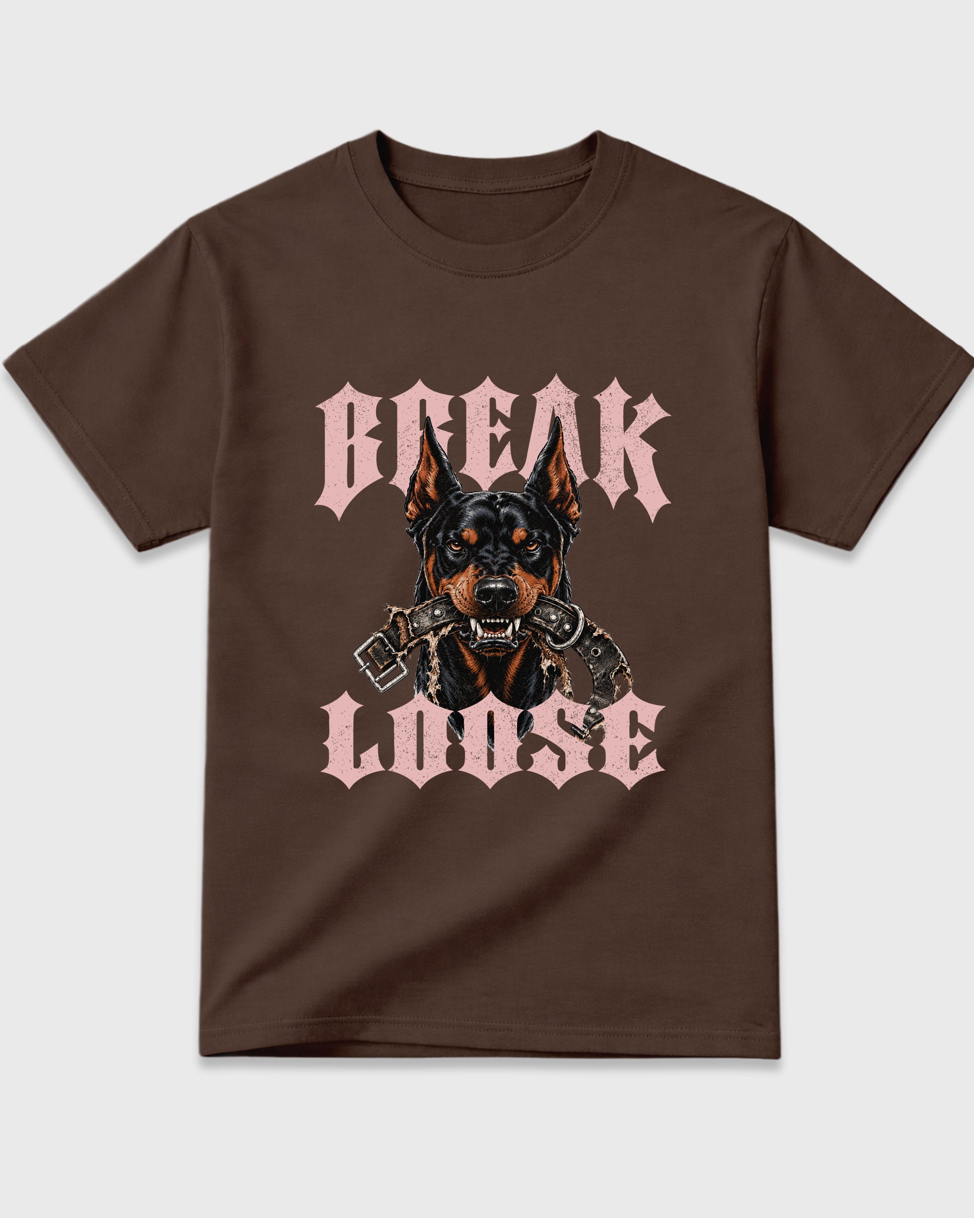 Break Loose Graphic T-Shirt featuring original streetwear artwork designed to match the Air Jordan 3 Fireside. Dark Chocolate 2 Graphic T-Shirt.