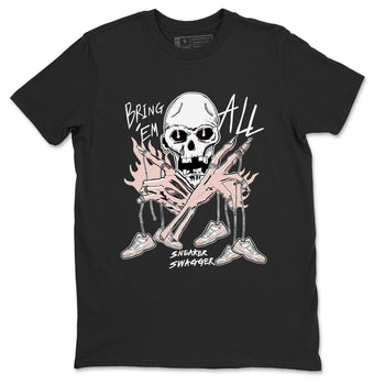 AJ11 Legend Pink shirts to match jordans Bring 'Em All unique Halloween sneaker tee Air Jordan 11 Legend Pink SNRT Sneaker Tees streetwear brand Black 2 unisex cotton tee