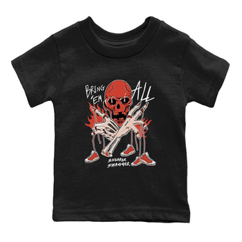 13s Dune Red shirts to match jordans Bring 'Em All unique Halloween sneaker tee Air Jordan 13 Dune Red SNRT Sneaker Tees streetwear brand Baby and Youth Black 2 cotton tee