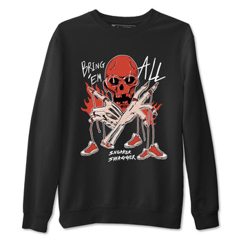 13s Dune Red shirts to match jordans Bring 'Em All unique Halloween sneaker tee Air Jordan 13 Dune Red SNRT Sneaker Tees streetwear brand Black 2 unisex cotton tee