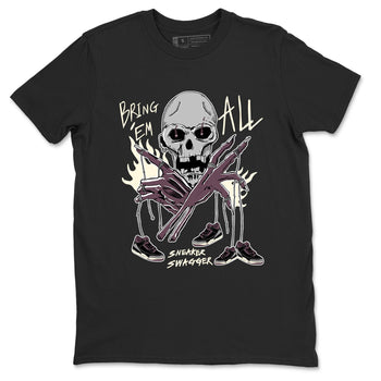 AJ3 A Ma Maniere x Black shirts to match jordans Bring 'Em All unique Halloween sneaker tee A Ma Maniere x Air Jordan 3 _lack SNRT Sneaker Tees streetwear brand Black 2 unisex cotton tee
