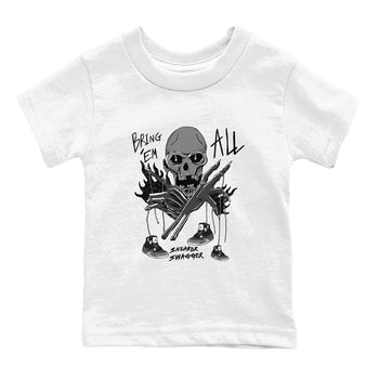 4s Fear shirts to match jordans Bring 'Em All sneaker match tees Air Jordan 4 Retro Fear match shoes to clothes SNRT Sneaker Tees Youth Baby White 2 tee